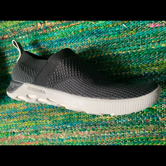 Black Merrell Fabric Slip Ons NEW - Picture 7 of 8